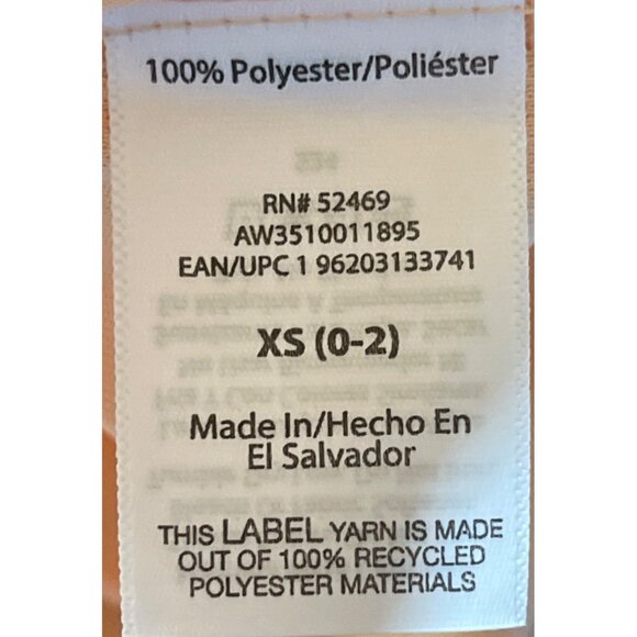 Athletic Works XS Peach V-Neck Shirt Made From Recycled Fibers Lightweight - Picture 4 of 4